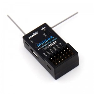 迪乐美Detrum MSR66A 6通道2.4G接收机(内置陀螺仪)