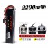 11.1V 3S 2200mAh 8C锂电池 多插头控电 11.1V 3S 2200mAh 8C锂电池 多插头控电