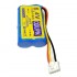 6.4V 700mAh HFC1650-2S锂铁电池 XHB2.54-4P正向公头