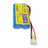 6.4V 700mAh HFC1650-2S锂铁电池 XHB2.54-4P正向公头