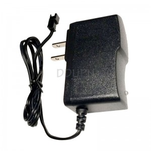 4.8V镍氢镍镉电池美式充电器1000mA SM-2P正向母端插头