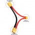 XT60 插头串联线 10号硅胶线 1母+2公头